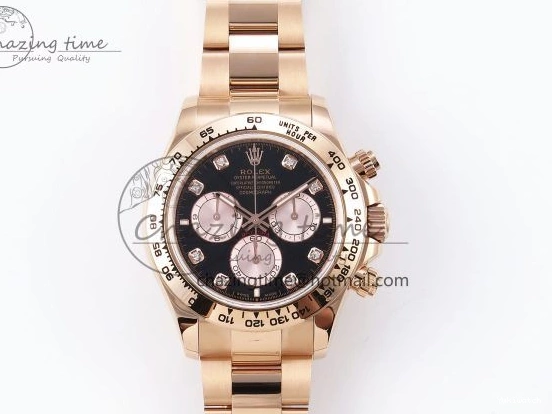 RG on Daytona 1:1 SH4131 Diamonds Edition Dial Black V5 Best 126505 QF Braclet RG 0507